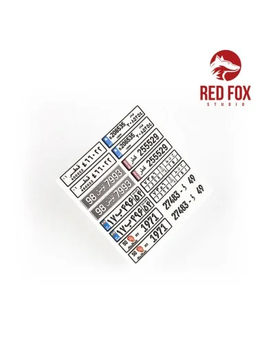 [NO_DESC] 1/24 Arabic License Plates vol.01, 1/48 - Red Fox Studio ...