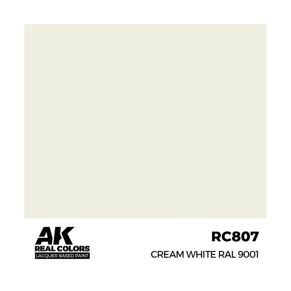 Real Colors: Cream White RAL 9001 17 ml. - AK Interactive RC807