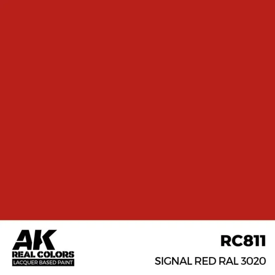 Real Colors: Signal Red RAL 3020 17 ml. - AK Interactive RC811