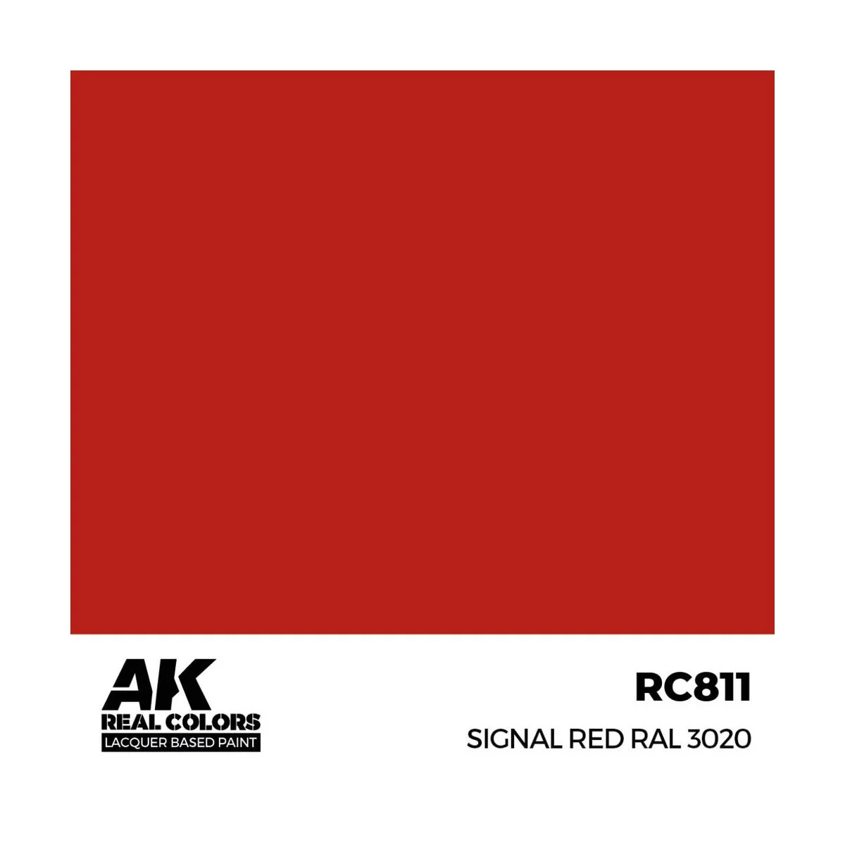 Real Colors: Signal Red RAL 3020 17 ml. - AK Interactive RC811