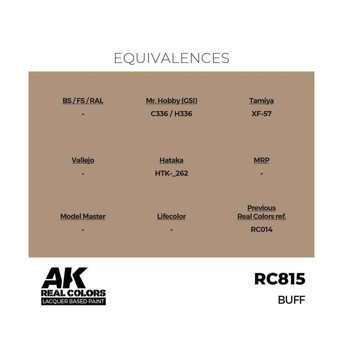 Real Colors: Buff 17 ml. - AK Interactive RC815