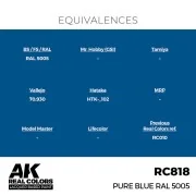 Real Colors: Pure Blue RAL 5005 17 ml. - AK Interactive RC818 Real Colors: Pure Blue RAL 5005 17 ml. - AK Interactive RC818