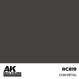 Real Colors: Gun Metal 17 ml. - AK Interactive RC819