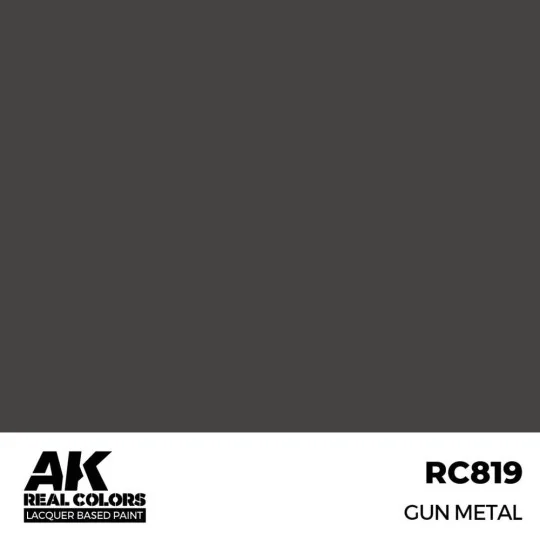 Real Colors: Gun Metal 17 ml. - AK Interactive RC819