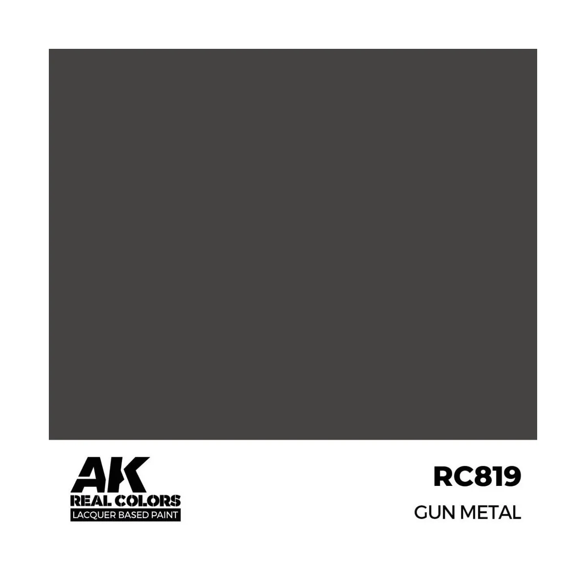 Real Colors: Gun Metal 17 ml. - AK Interactive RC819