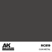 Real Colors: Gun Metal 17 ml. - AK Interactive RC819