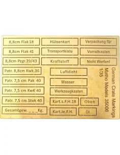 [NO_DESC] German Crate Markings (airbrush templates), 1/35 - Matho ...