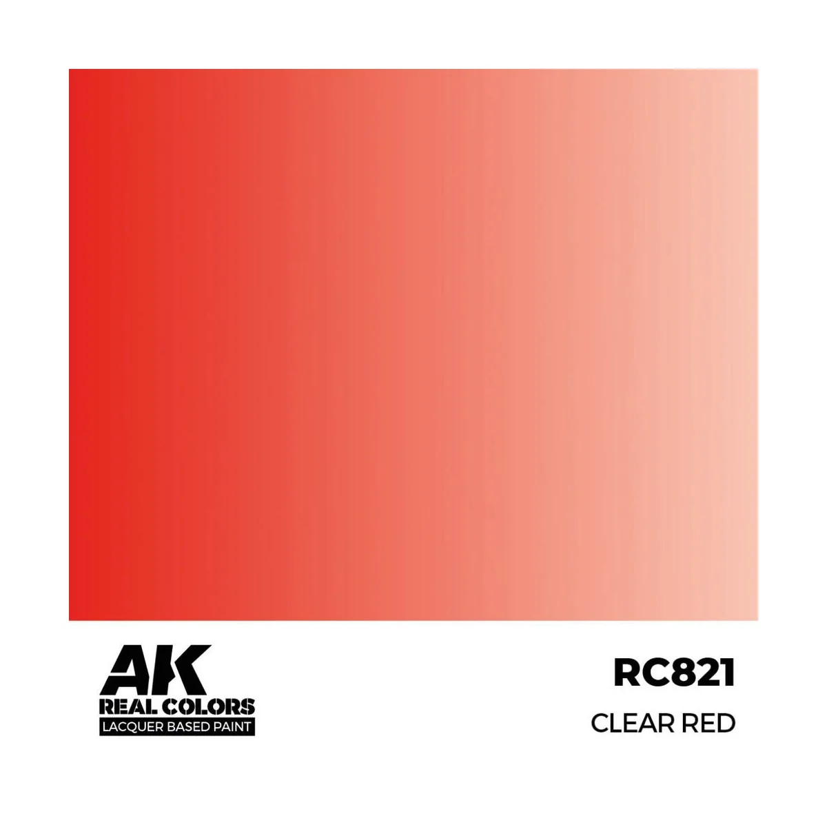 Real Colors: Clear Red 17 ml. - AK Interactive RC821