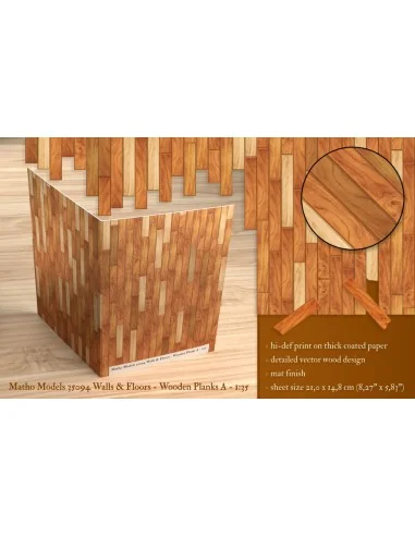 Walls & Floors - Wooden Planks A, 1/35 - Matho Models 35094