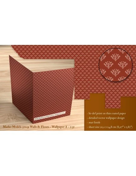 Walls & Floors - Wallpaper A, 1/35 - Matho Models 35109