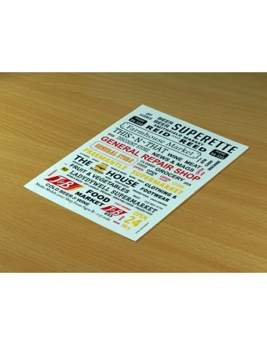 Shop Front Signs B, 1/35 - Matho Models 35120