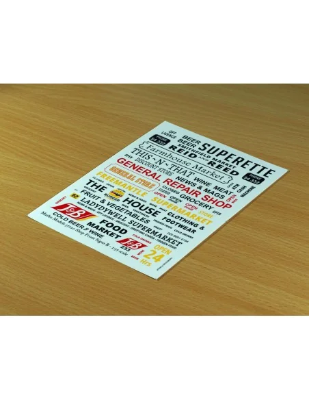 Shop Front Signs B, 1/35 - Matho Models 35120