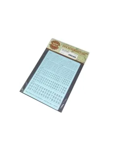 Decal Numbers - small, black, type 1 - Matho Models 80001