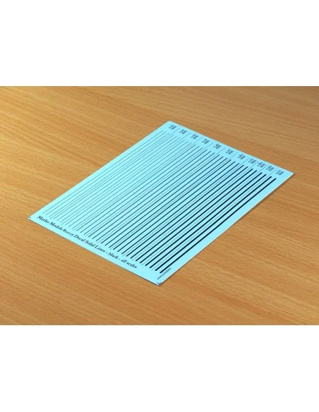Decal Solid Lines - black - Matho Models 80005