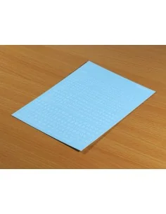 Decal Letters (lowercase) - white, 1-3mm - Matho Models 80016