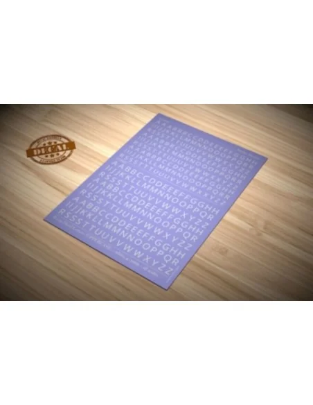 Decal Letters (UPPERCASE) - white, 4-5mm - Matho Models 80019