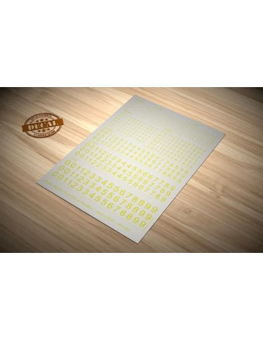 [NO_DESC] Decal Numbers - small, yellow - Matho Models 80026