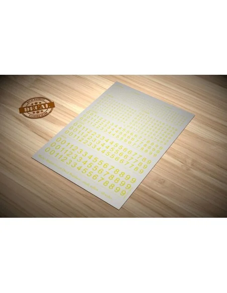 Decal Numbers - small, yellow - Matho Models 80026
