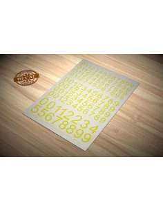 Decal Numbers - large, yellow - Matho Models 80027