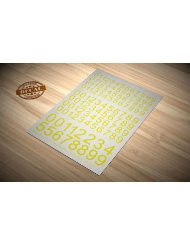 Decal Numbers - large, yellow - Matho Models 80027