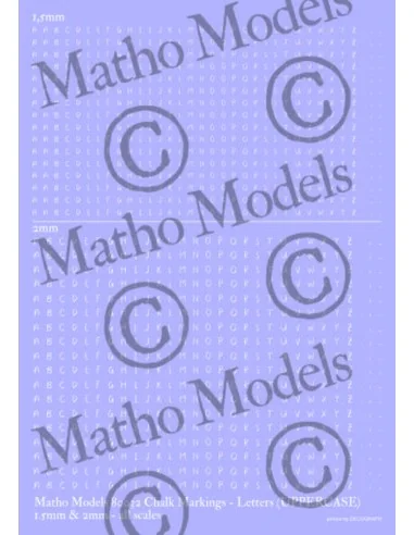 [NO_DESC] Chalk Markings - Letters (UPPERCASE) - 1.5mm & 2mm - Math...