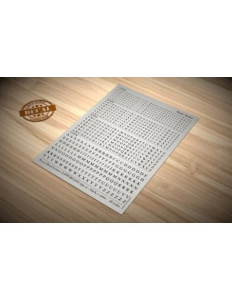 [NO_DESC] Decal Letters (UPPERCASE type 2) - black, 1.5-3mm - Matho...