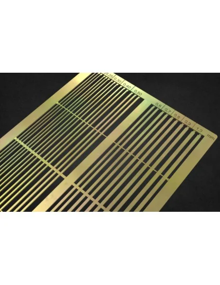 PE Brass Strips A: 0, 2 - 1 mm (0, 10mm thickness) - Matho Models 8...