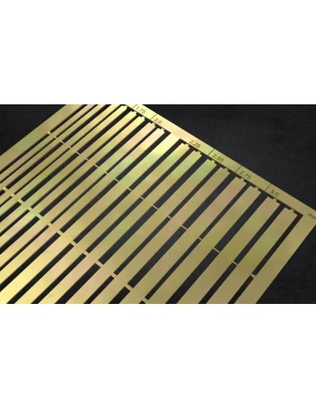 PE Brass Strips B: 1, 25 - 3 mm (0, 10mm thickness) - Matho Models ...