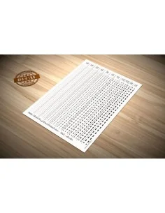 Decal Dashed Lines - black - Matho Models 80048