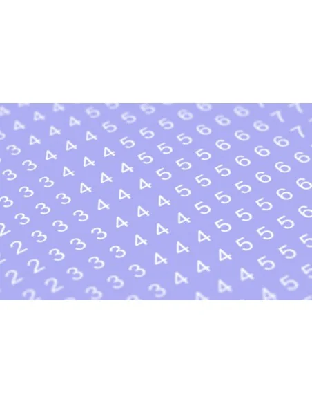 Decal Numbers - 2.5mm, white, type 1 - Matho Models 80050