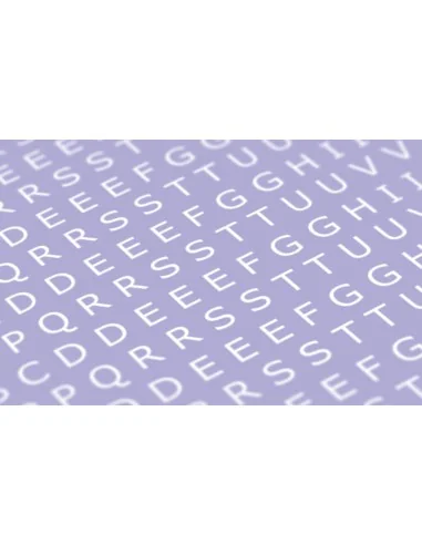 Decal Letters (UPPERCASE) - 3mm, white, type 1 - Matho Models 80052