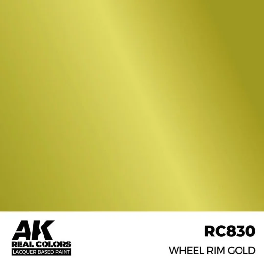 Real Colors: Wheel Rim Gold 17 ml. - AK Interactive RC830