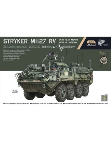Stryker M1127 RV with Rear M240B and HF Antenna, 1/72 - Border Mode...