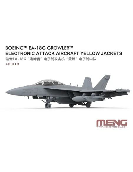 Boeing EA-18G Growler Electronic Attack Aircraft Yellow Jackets, 1/...