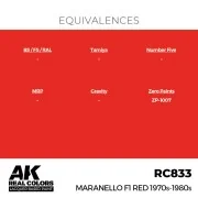 Real Colors: Maranello F1 Red 1970s-1980s 17 ml. - AK Interactive R...