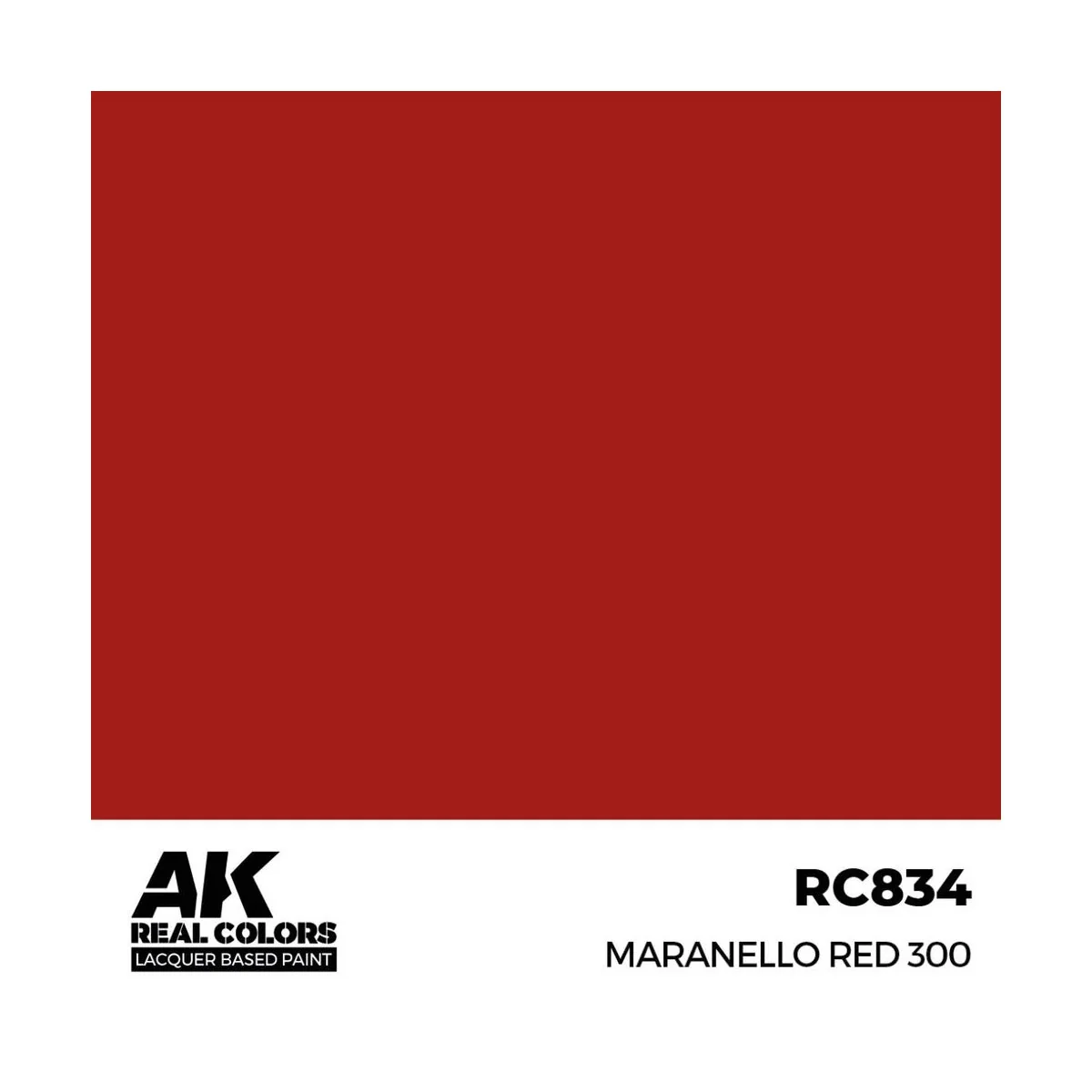 Real Colors: Maranello Red 300 17 ml. - AK Interactive RC834 Real Colors: Maranello Red 300 17 ml. - AK Interactive RC834