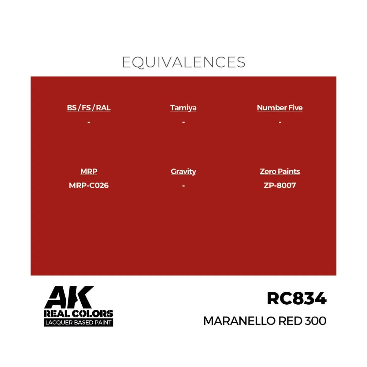 Real Colors: Maranello Red 300 17 ml. - AK Interactive RC834