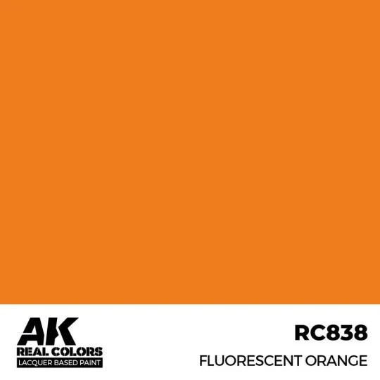 Real Colors: Fluorescent Orange 17 ml. - AK Interactive RC838 Real Colors: Fluorescent Orange 17 ml. - AK Interactive RC838