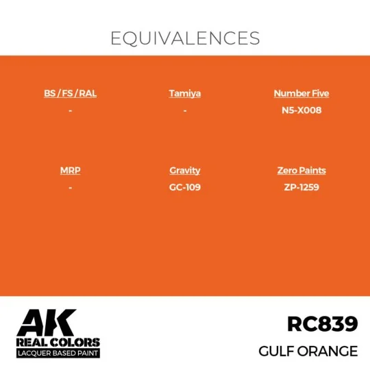 Real Colors: GULF Orange 17 ml. - AK Interactive RC839