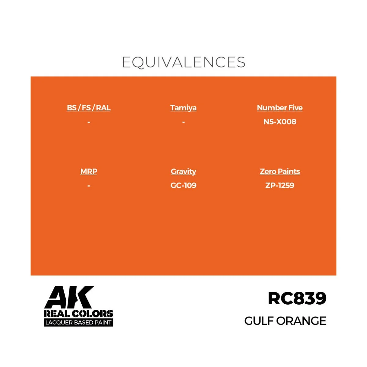 Real Colors: GULF Orange 17 ml. - AK Interactive RC839