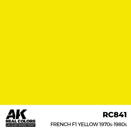 Real Colors: French F1 Yellow 1970s-1980s 17ml. - AK Interactive RC841