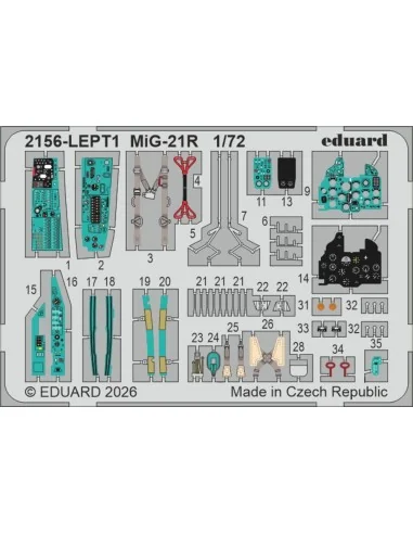 ERKA / MiG-21R V CESKOSLOVENSKU, 1/72 - Eduard Plastic Kits 2156