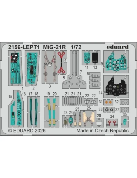 ERKA / MiG-21R V CESKOSLOVENSKU, 1/72 - Eduard Plastic Kits 2156