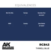 Real Colors: Tyrrell Blue 17 ml. - AK Interactive RC843
