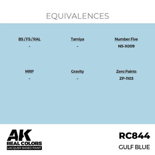 Real Colors: GULF Blue 17 ml. - AK Interactive RC844