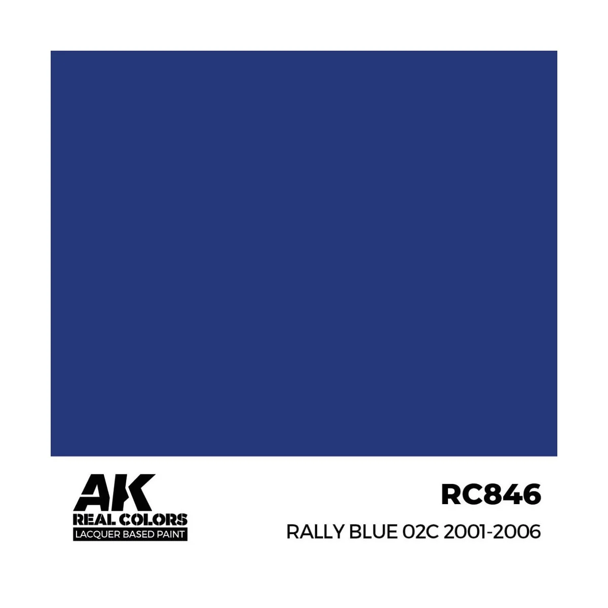 Real Colors: Rally Blue 02C 2001-2006 17ml. - AK Interactive RC846 Real Colors: Rally Blue 02C 2001-2006 17ml. - AK Interactive RC846