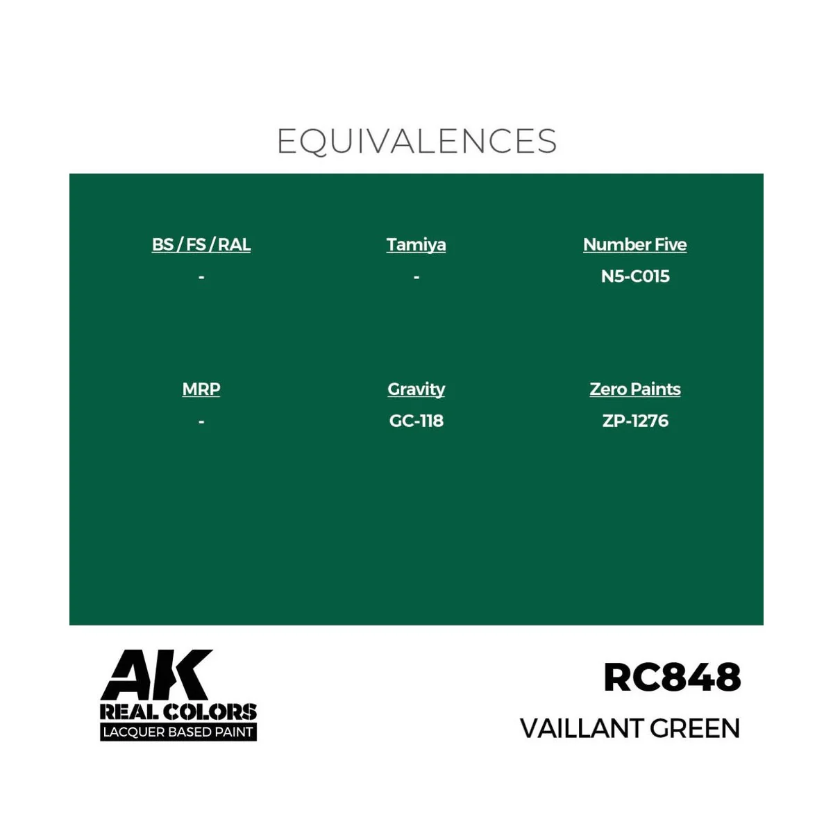 Real Colors: Vaillant Green 17 ml. - AK Interactive RC848