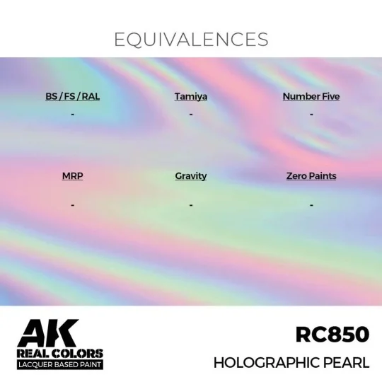 Real Colors: Holographic Pearl 17 ml. - AK Interactive RC850 Real Colors: Holographic Pearl 17 ml. - AK Interactive RC850
