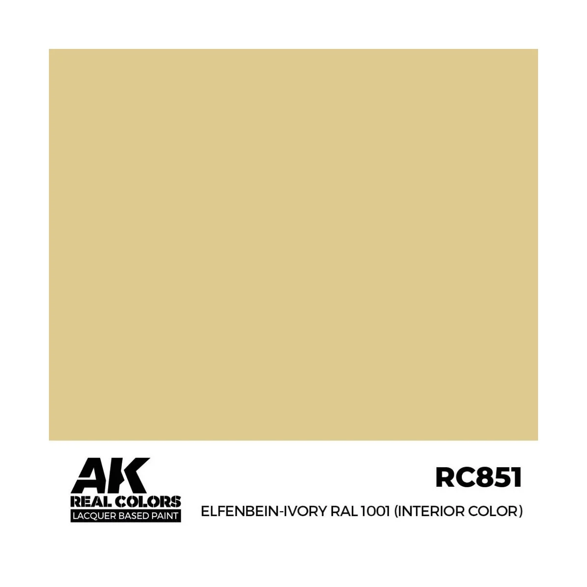Real Colors: Elfenbein-Ivory RAL 1001 (Interior Color) 17 ml. - AK ...