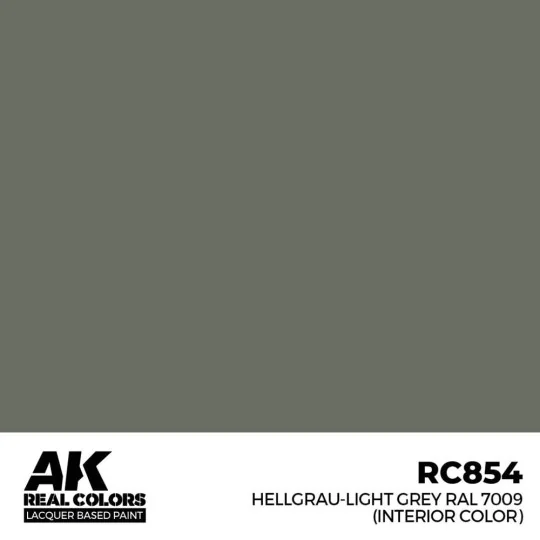 Real Colors: Hellgrau-Light Grey RAL 7009 (interior color) 17 m - A...